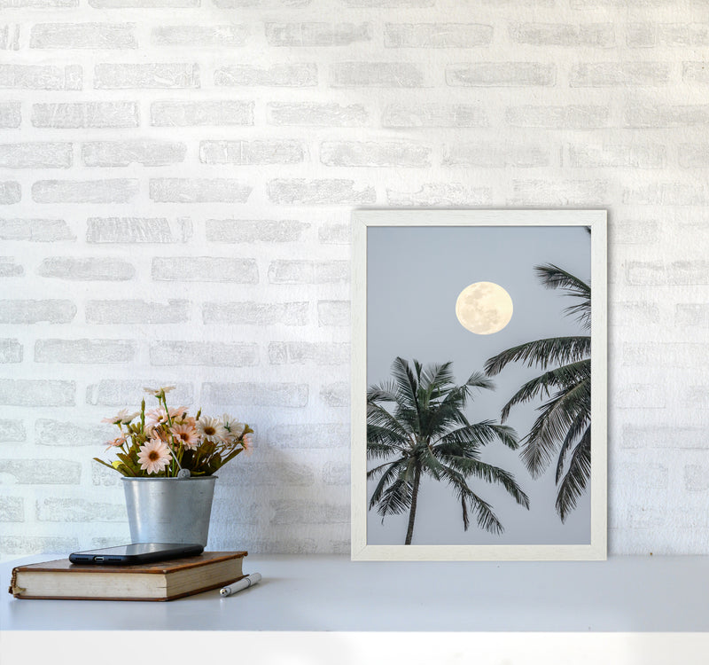Full Moon Photography Print by Victoria Frost A3 Oak Frame