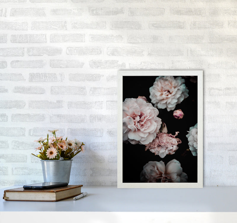Crisp Pink Photography Print by Victoria Frost A3 Oak Frame