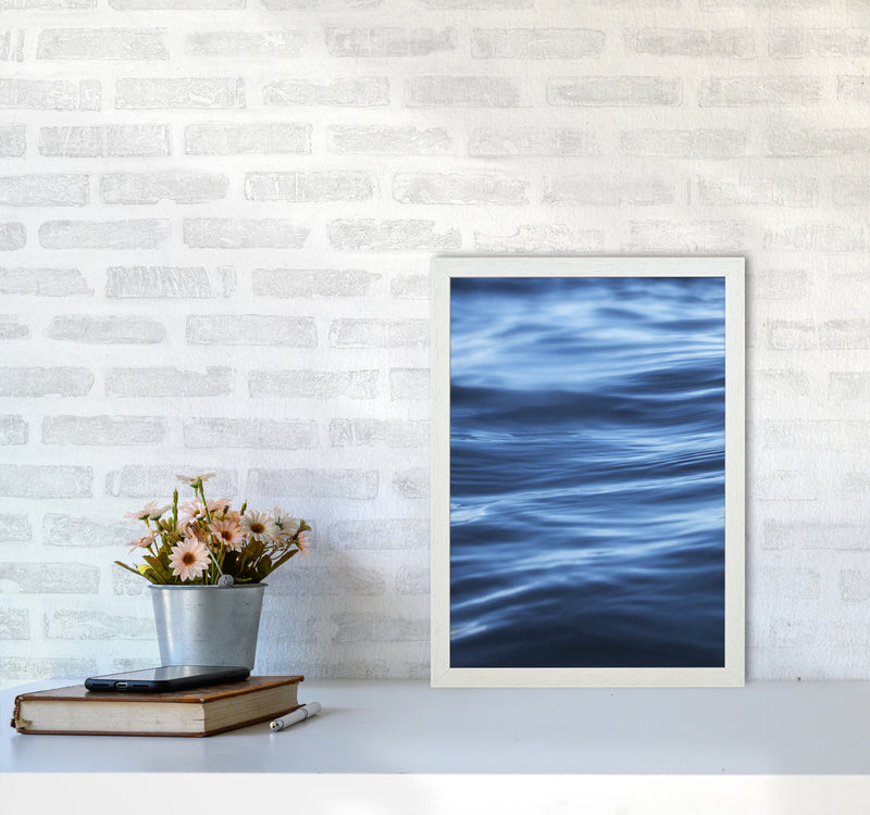 Calm Ocean Photography Print by Victoria Frost A3 Oak Frame