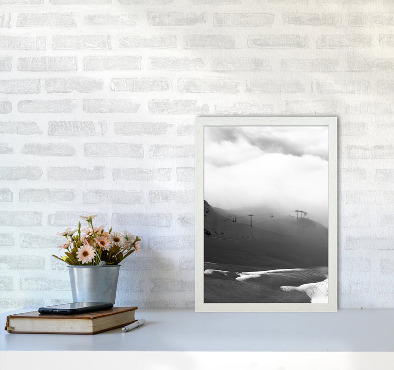 Above and beyond the Mountain Photography Print by Victoria Frost A3 Oak Frame