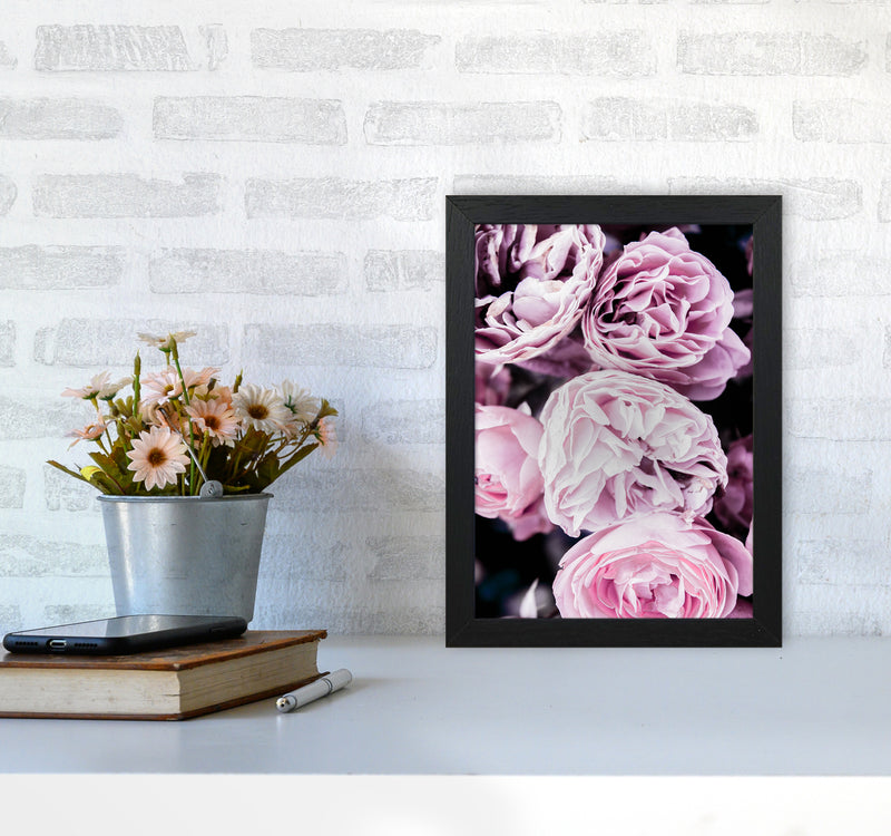 Pink Flowers I Photography Print by Victoria Frost A4 White Frame