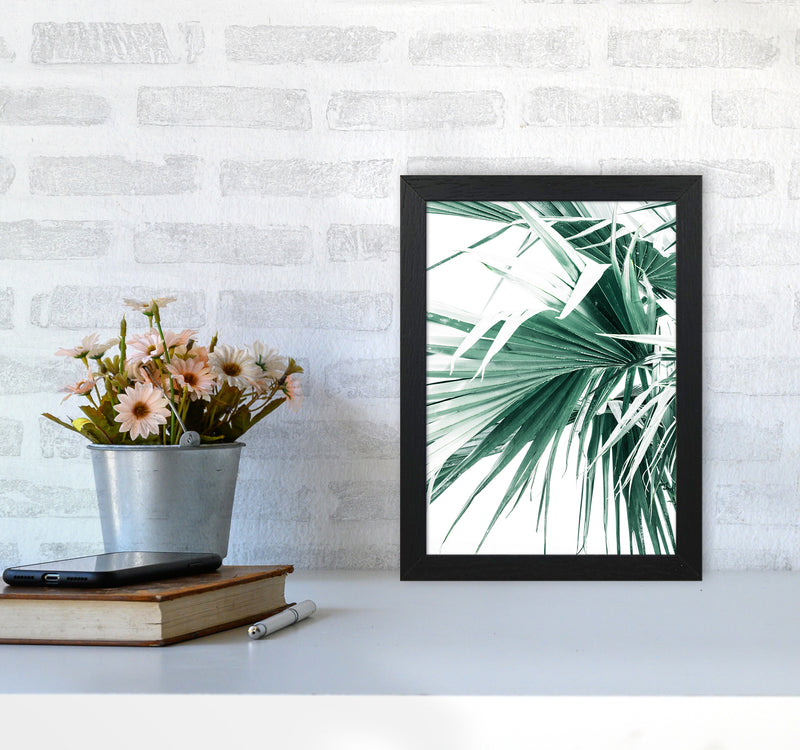 Palm Leaves Photography Print by Victoria Frost A4 White Frame