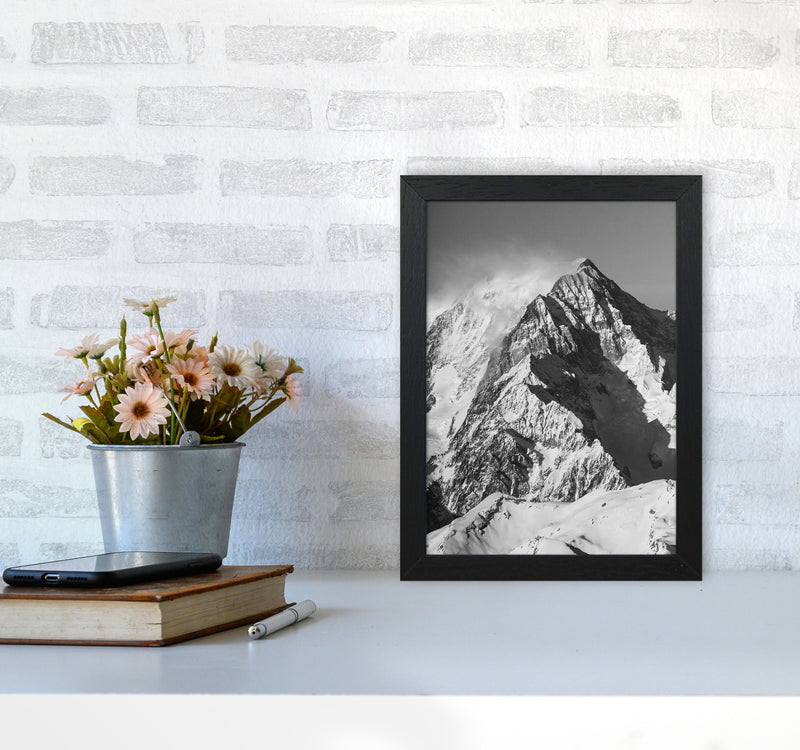 Mont Blanc Moutain Photography Print by Victoria Frost A4 White Frame