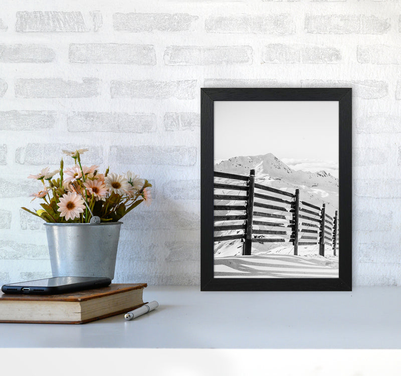 Going down the Mountain Photography Print by Victoria Frost A4 White Frame