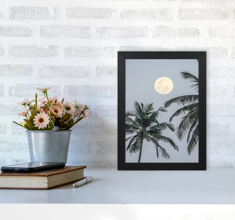 Full Moon Photography Print by Victoria Frost A4 White Frame