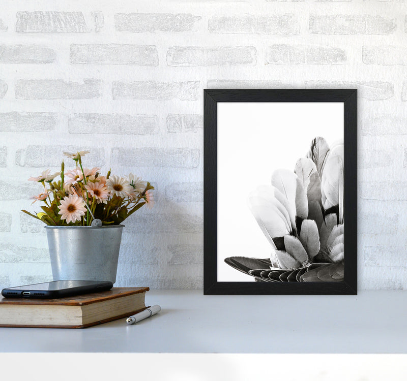 Feathers Photography Print by Victoria Frost A4 White Frame