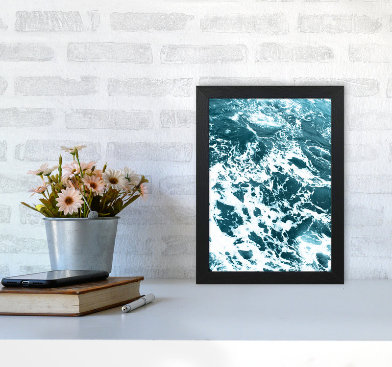 Blue Ocean Photography Print by Victoria Frost A4 White Frame