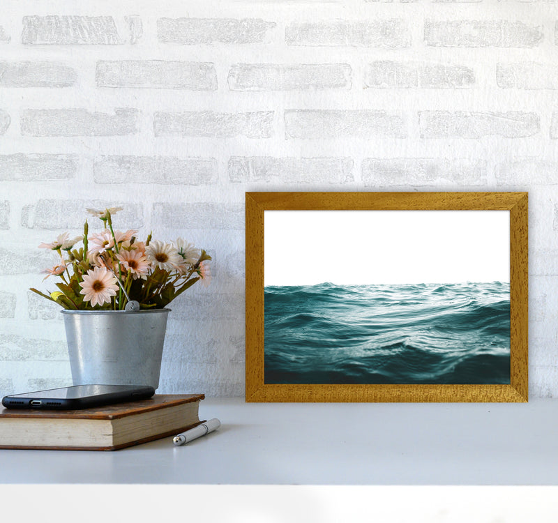 Blue Ocean Waves Photography Print by Victoria Frost A4 Print Only