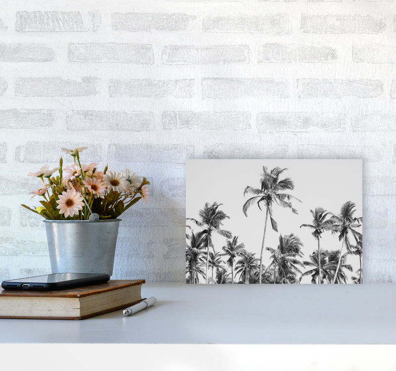 Palm Trees on the beach II Photography Print by Victoria Frost A4 Black Frame