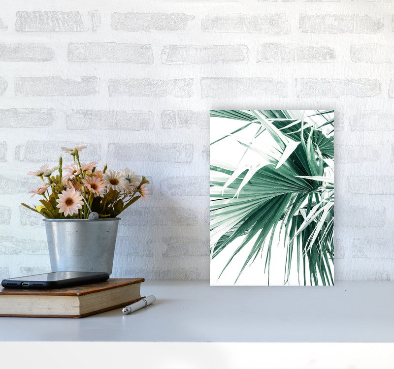 Palm Leaves Photography Print by Victoria Frost A4 Black Frame