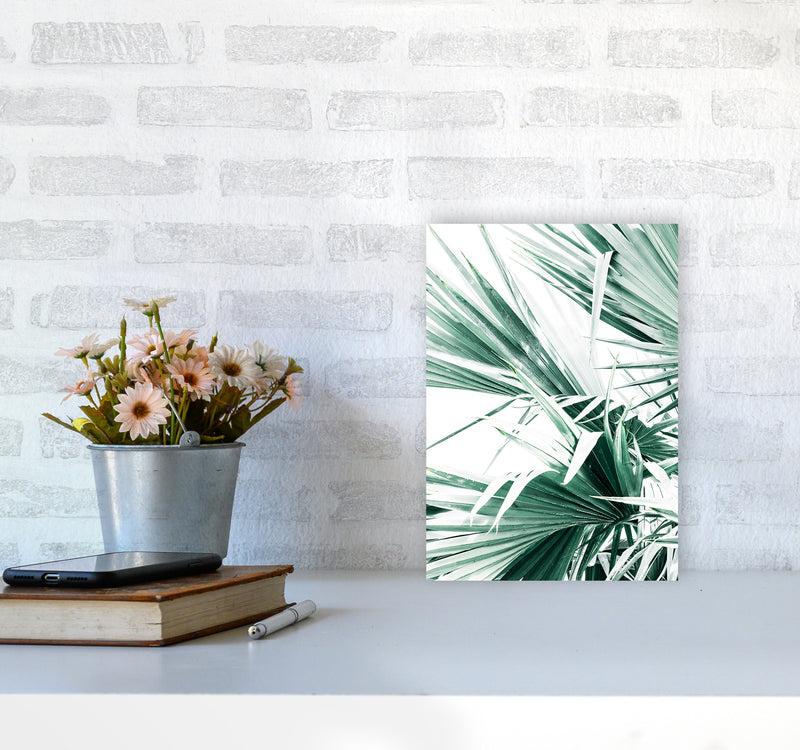 Palm Leaves II Photography Print by Victoria Frost A4 Black Frame