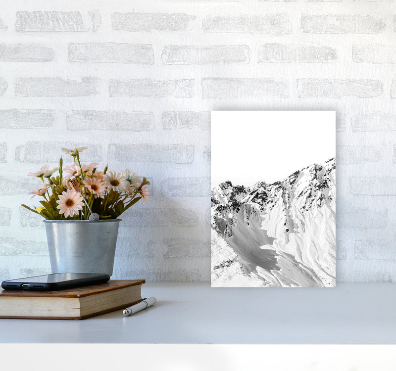 Mountains Edge Photography Print by Victoria Frost A4 Black Frame