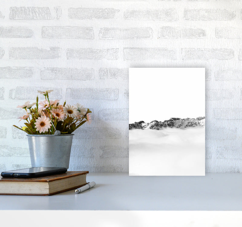 Mountains Divide Photography Print by Victoria Frost A4 Black Frame