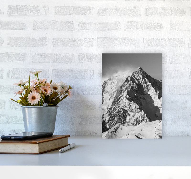 Mont Blanc Moutain Photography Print by Victoria Frost A4 Black Frame