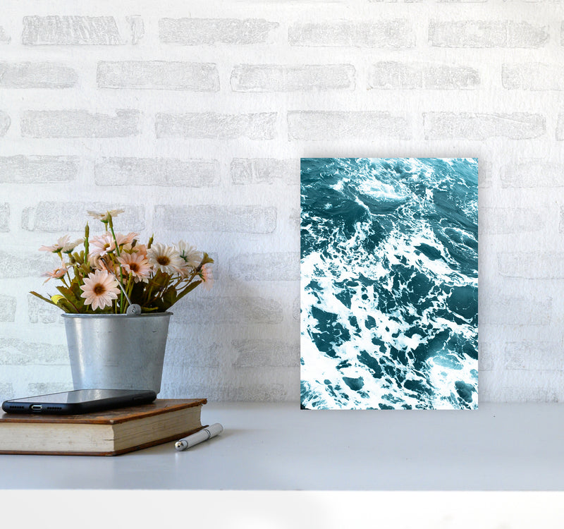 Blue Ocean Photography Print by Victoria Frost A4 Black Frame
