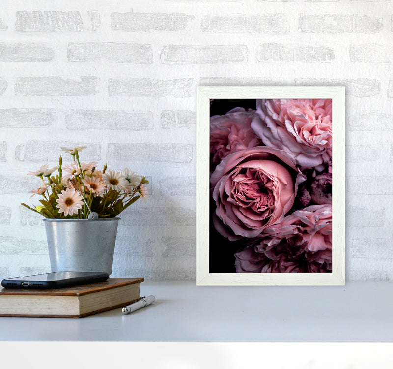 Vintage Pink Photography Print by Victoria Frost A4 Oak Frame