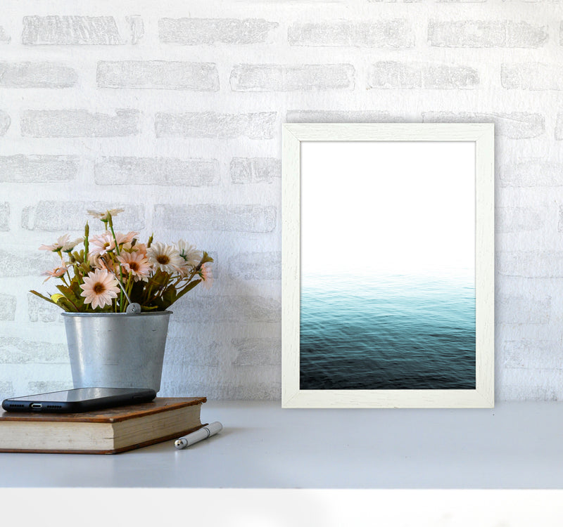 Vast Blue Ocean Photography Print by Victoria Frost A4 Oak Frame