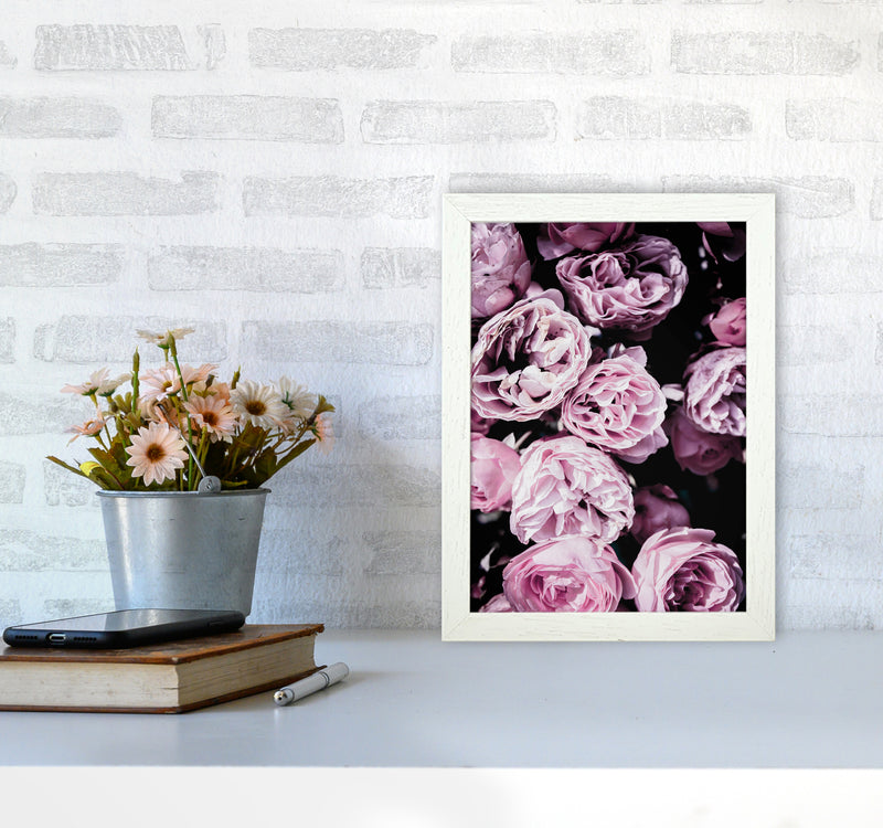 Pink Flowers II Photography Print by Victoria Frost A4 Oak Frame