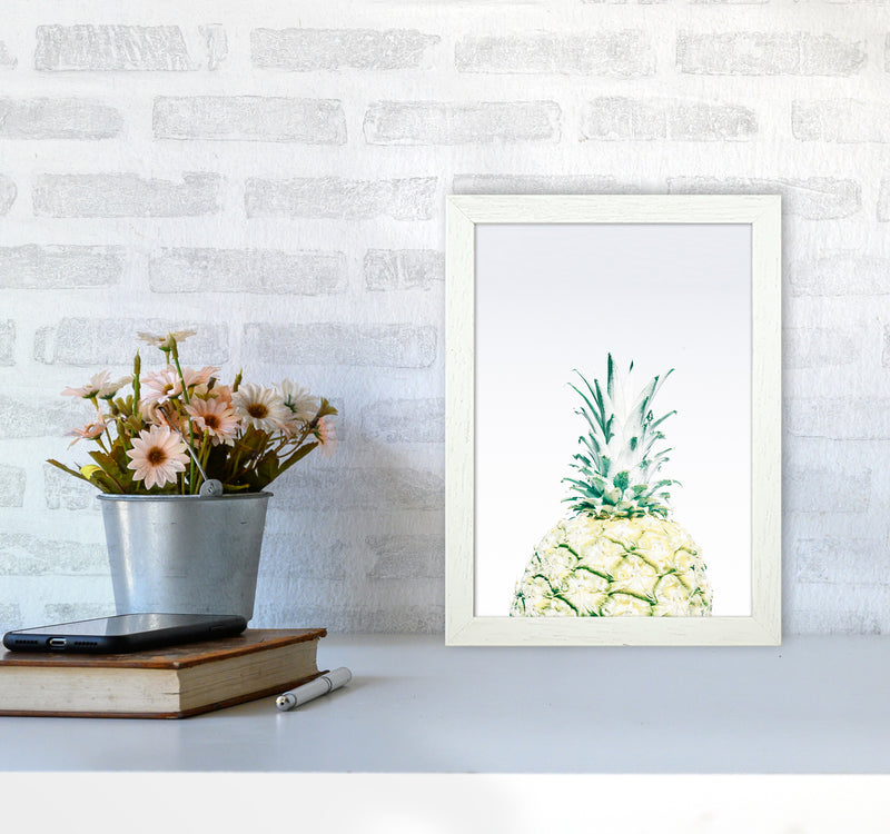 Pineapple Photography Print by Victoria Frost A4 Oak Frame