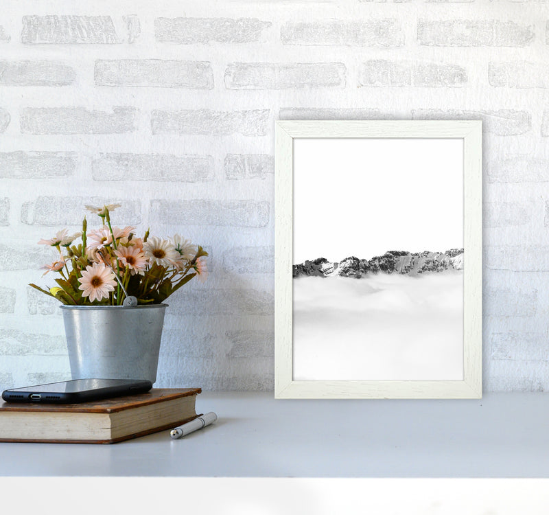 Mountains Divide Photography Print by Victoria Frost A4 Oak Frame
