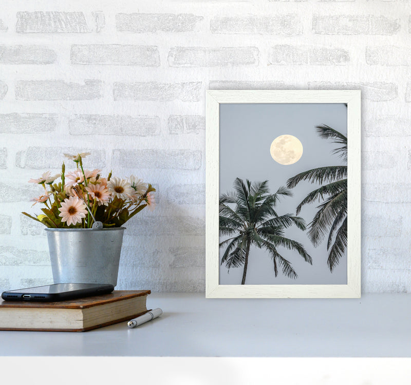 Full Moon Photography Print by Victoria Frost A4 Oak Frame