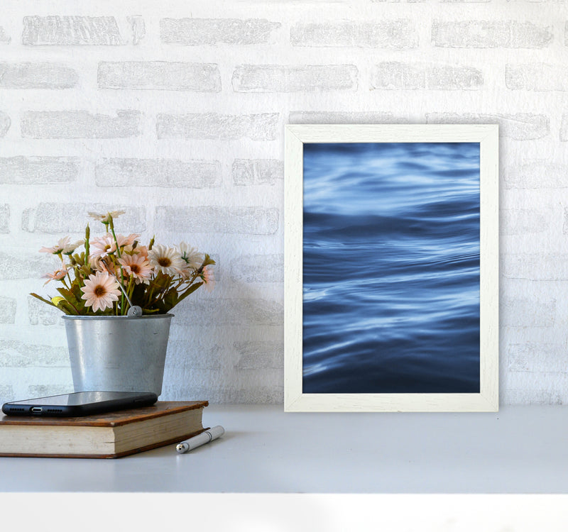 Calm Ocean Photography Print by Victoria Frost A4 Oak Frame
