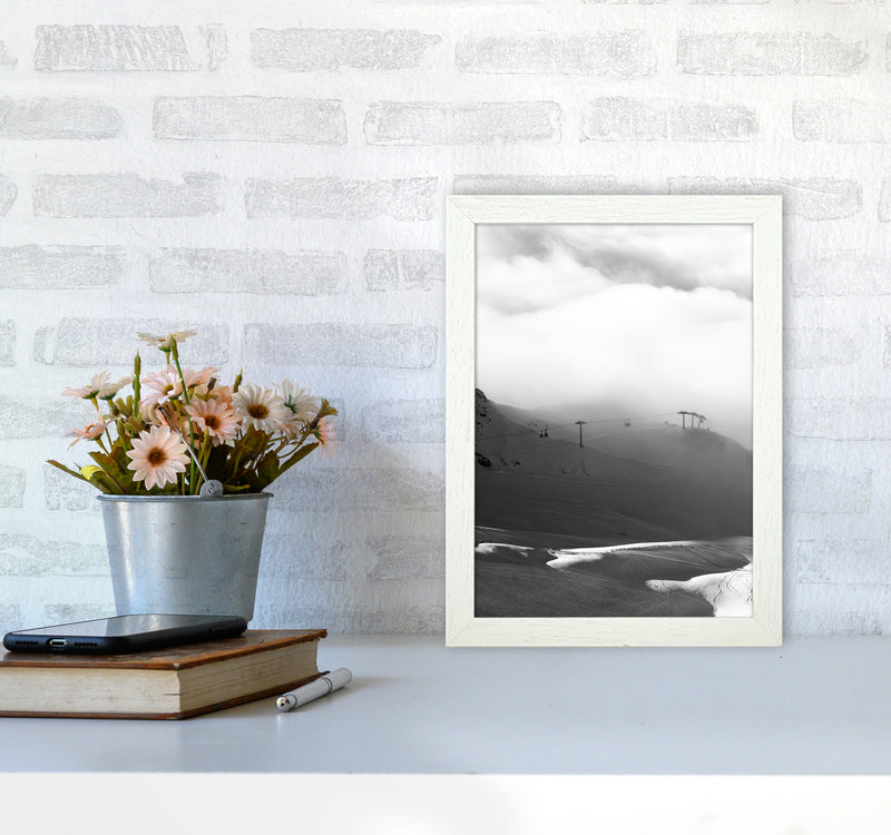 Above and beyond the Mountain Photography Print by Victoria Frost A4 Oak Frame