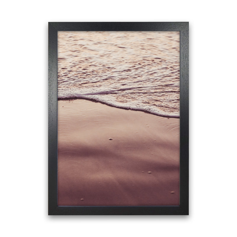 Sunset Waves Photography Print by Victoria Frost Black Grain