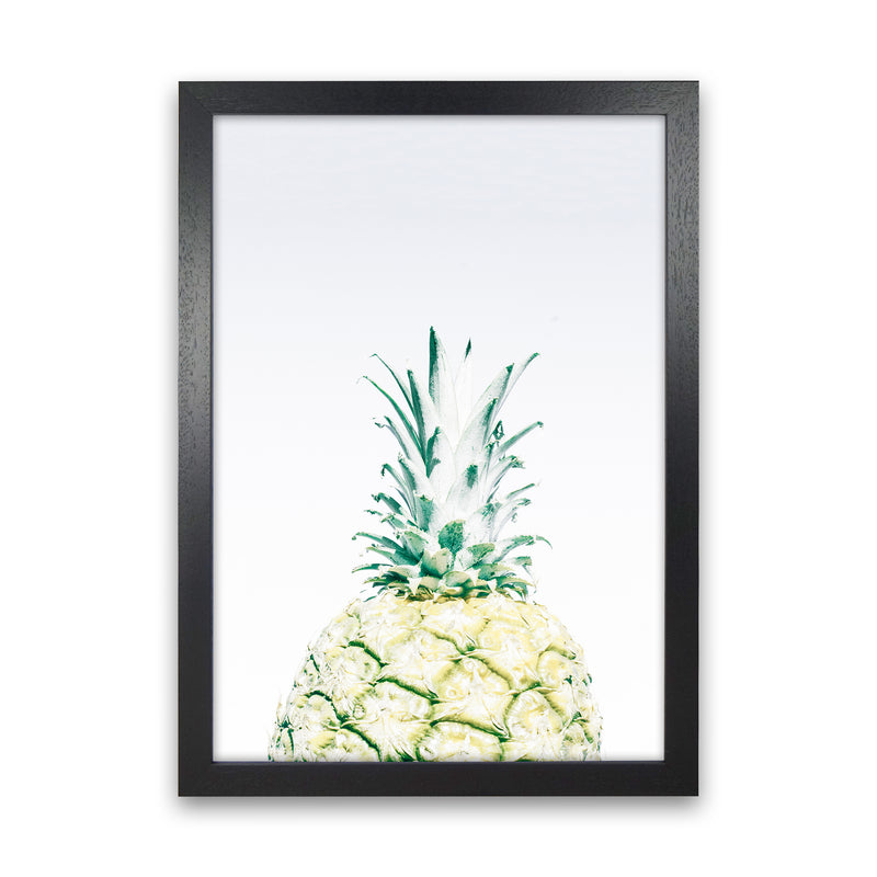 Pineapple Photography Print by Victoria Frost Black Grain