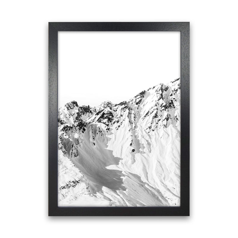 Mountains Edge Photography Print by Victoria Frost Black Grain