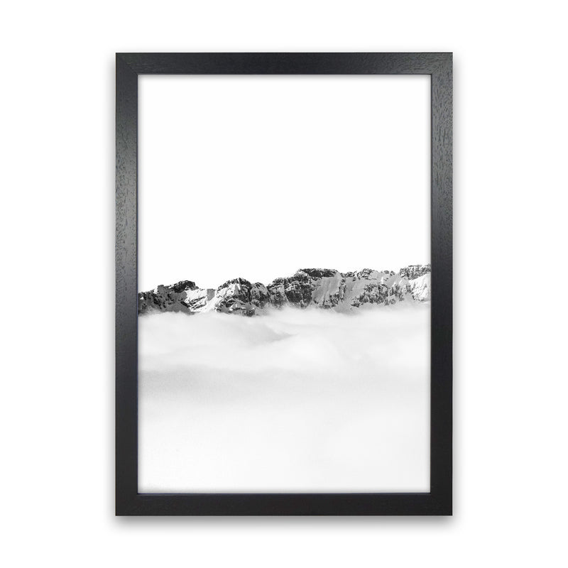 Mountains Divide Photography Print by Victoria Frost Black Grain