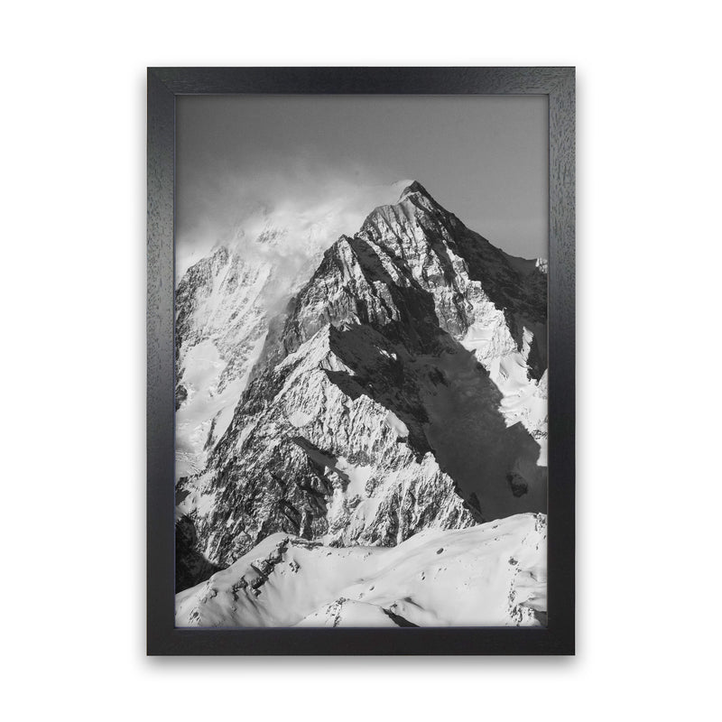 Mont Blanc Moutain Photography Print by Victoria Frost Black Grain