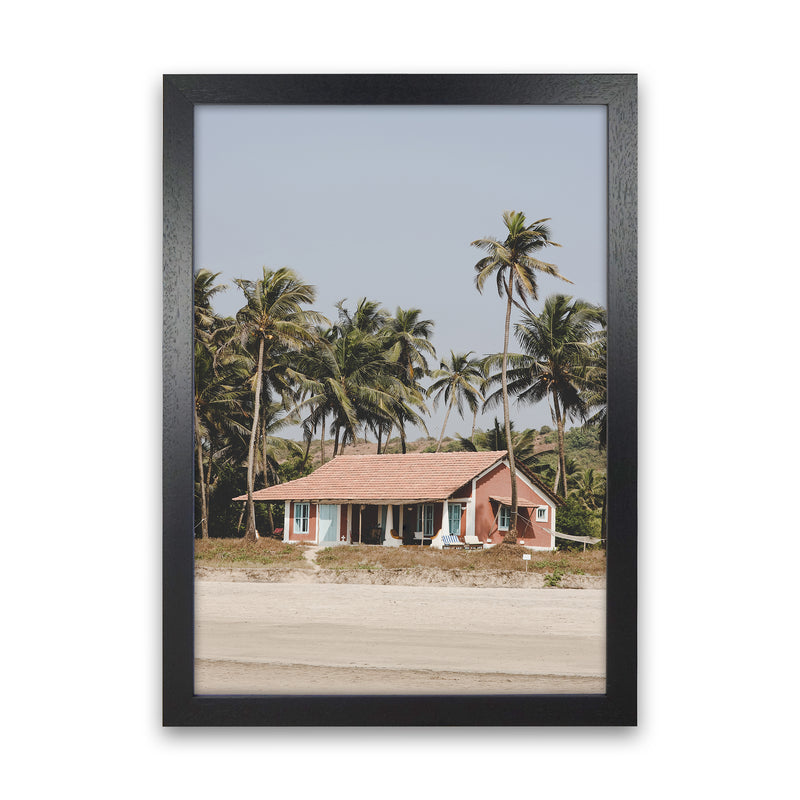 Beach House Photography Print by Victoria Frost Black Grain
