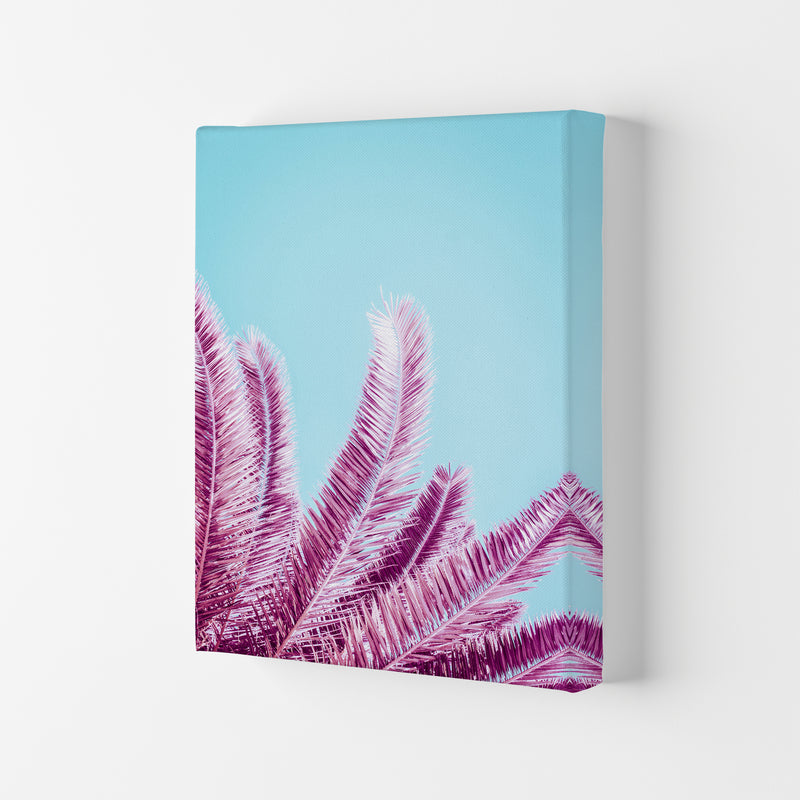 Pink Palm Trees Photography Print by Victoria Frost Canvas