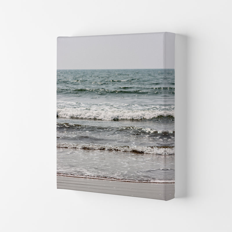 Blue Beach Waves Photography Print by Victoria Frost Canvas