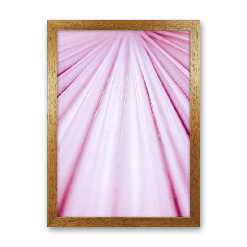 Pink Palm Leaf Photography Print by Victoria Frost Oak Grain