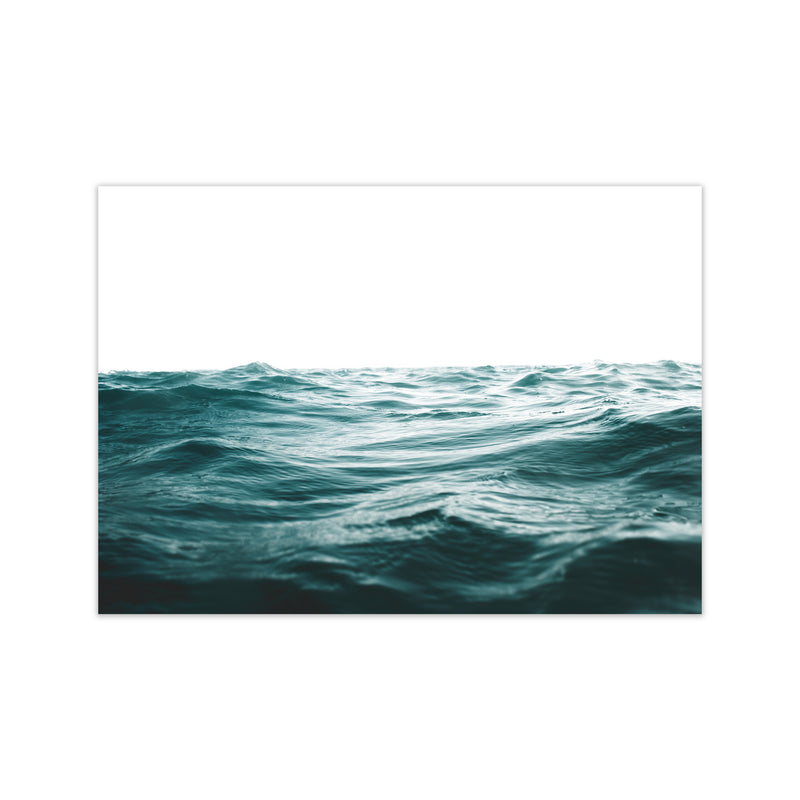 Blue Ocean Waves Photography Print by Victoria Frost Print Only