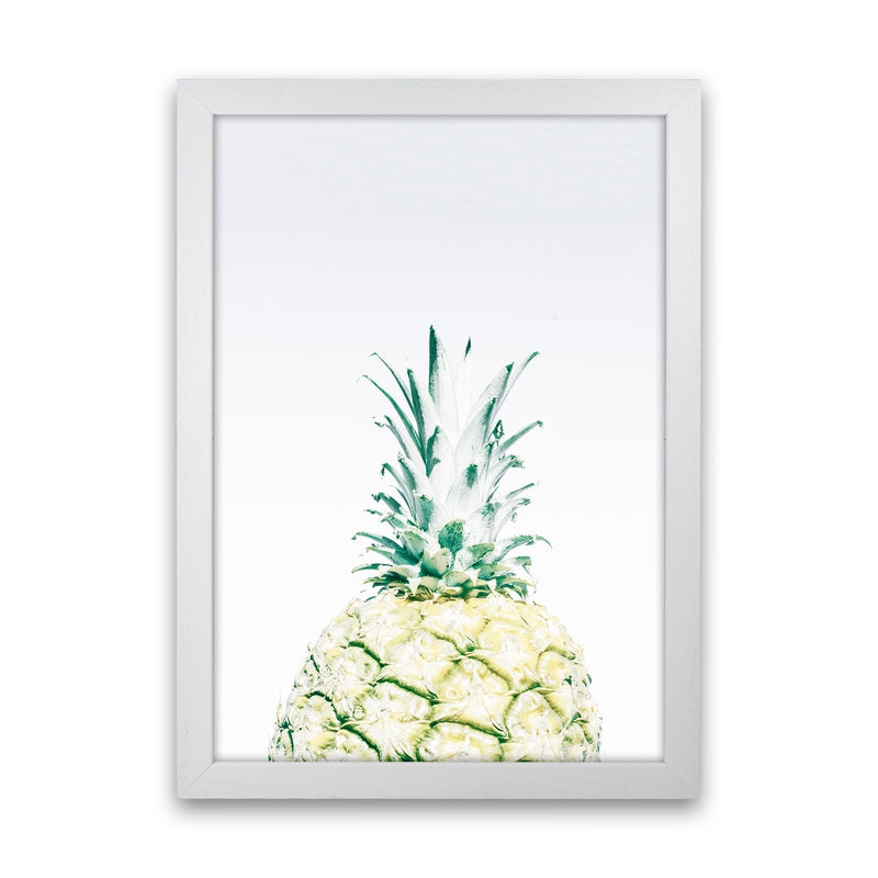 Pineapple Photography Print by Victoria Frost White Grain