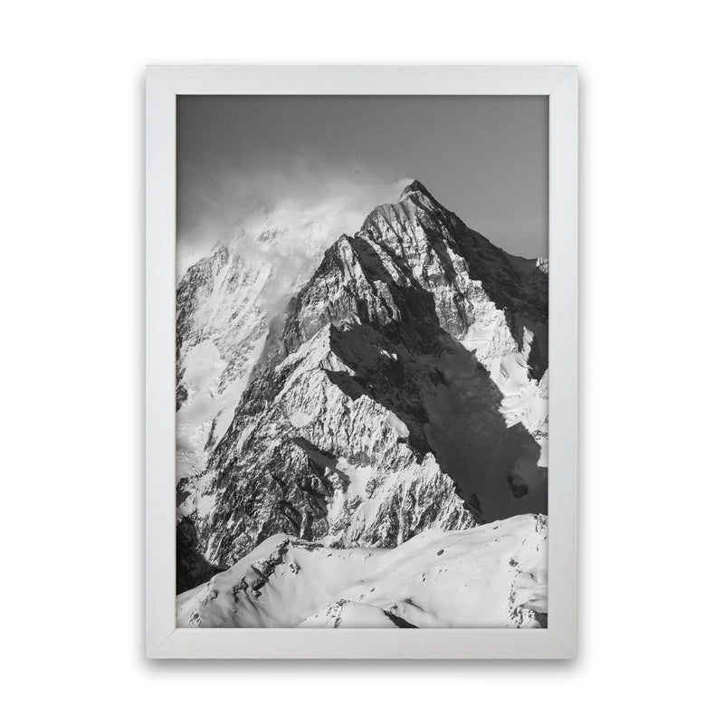 Mont Blanc Moutain Photography Print by Victoria Frost White Grain