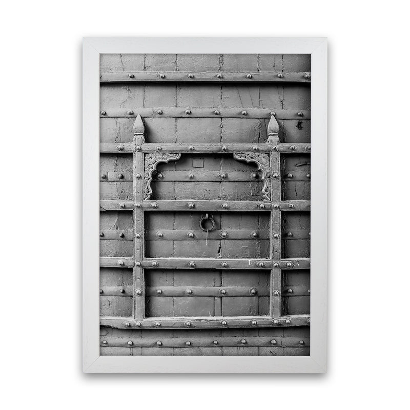 Door Photography Print by Victoria Frost White Grain