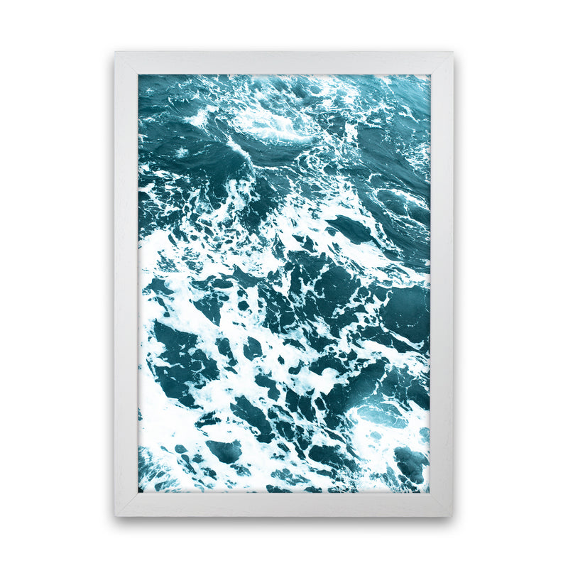 Blue Ocean Photography Print by Victoria Frost White Grain