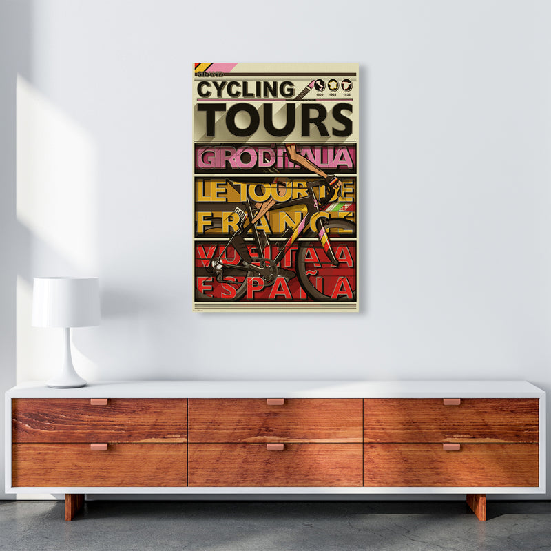 Grand Tours Cycling Print by Wyatt9 A1 Canvas