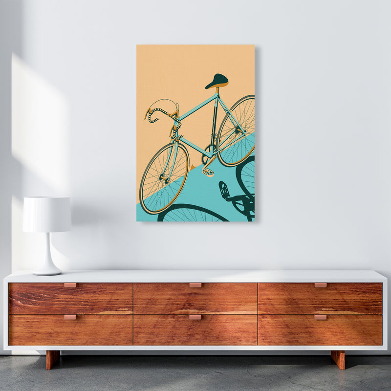 Isometric Cycling Print by Wyatt9 A1 Canvas