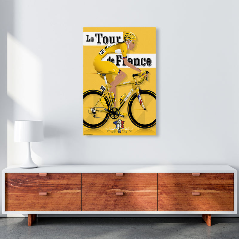 Modern Tour Cycling Print by Wyatt9 A1 Canvas