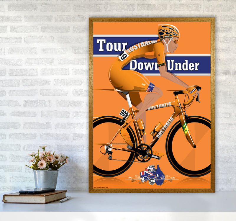 Australia Cyclist by Wyatt9 A1 Print Only