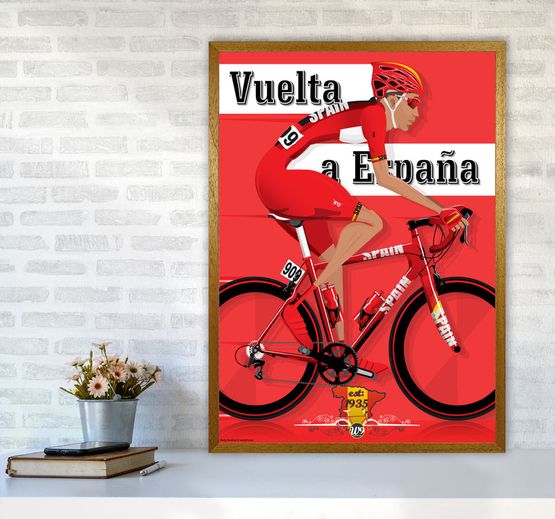Modern Spanish Cycling Print by Wyatt9 A1 Print Only