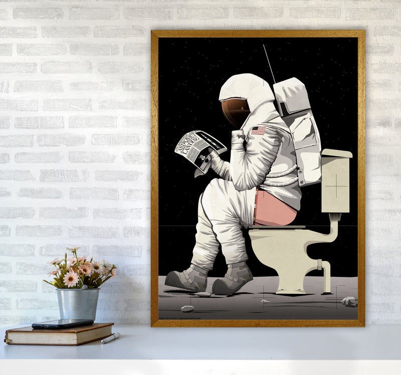 Moon on Loo by Wyatt9 A1 Print Only