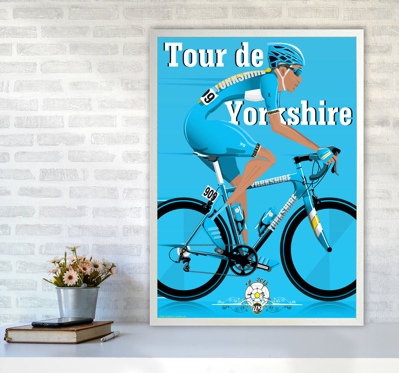 Tour De Yorkshire 2018 Blue by Wyatt9 A1 Oak Frame