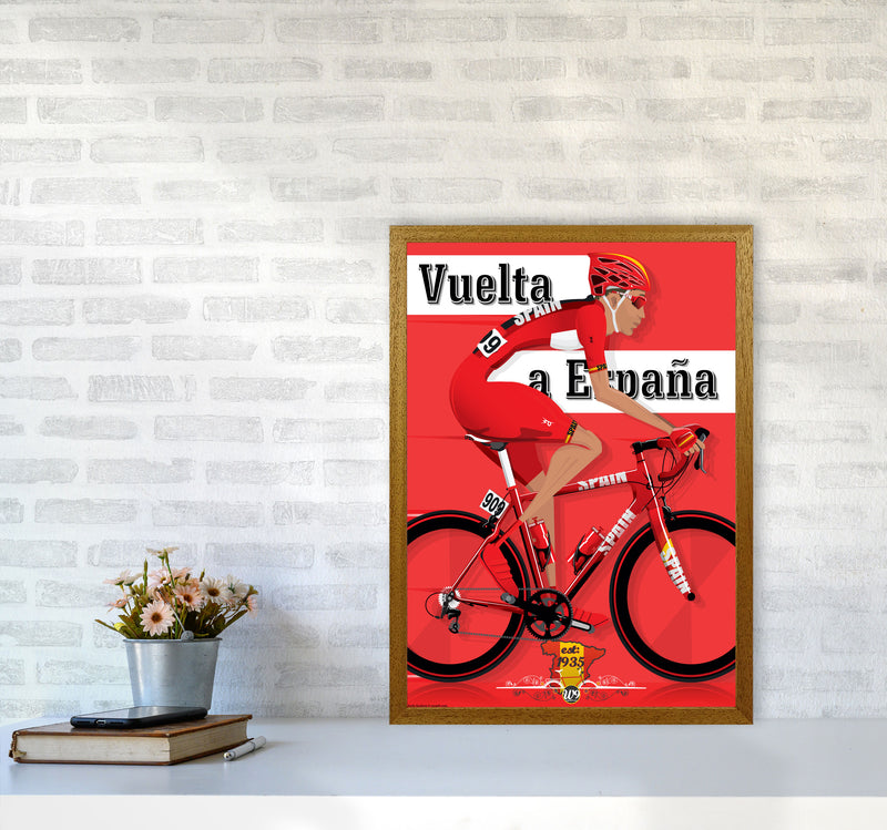 Modern Spanish Cycling Print by Wyatt9 A2 Print Only