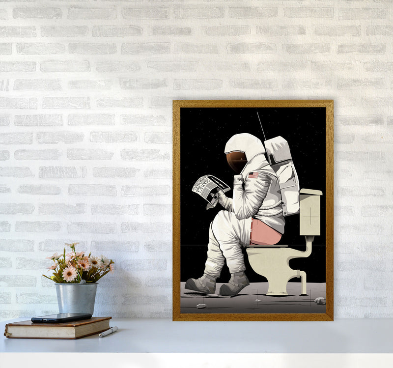 Moon on Loo by Wyatt9 A2 Print Only